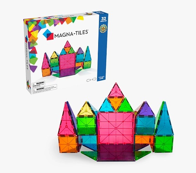 MAGNATILES Classic 32 Piece Magnetic Construction Set