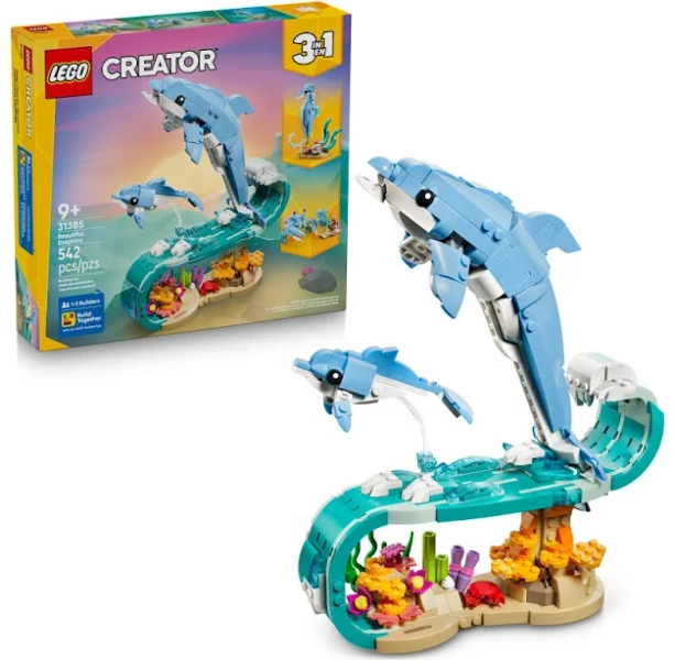 LEGO Creator 3in1 Sea Animals Beautiful Dolphins