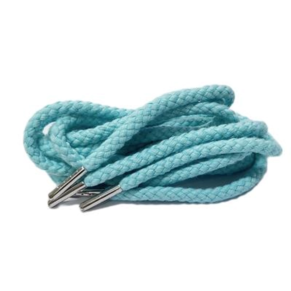 Braid Rope Shoelaces w/ Metal Tips Turquoise