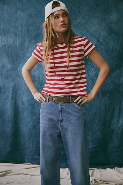 We The Free Nora Striped Cotton Tee