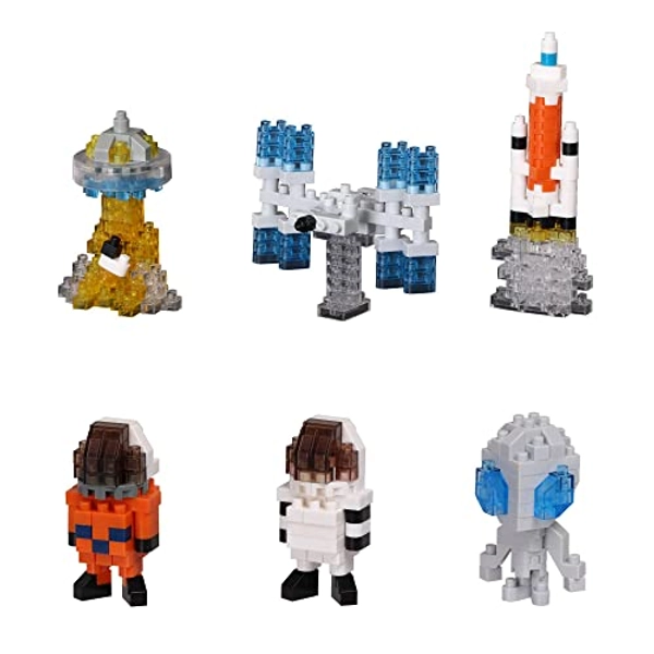 nanoblock - Space - Space Collection Assortment 1 (Blind Box Complete Set), mininano Series Building Kit, Small