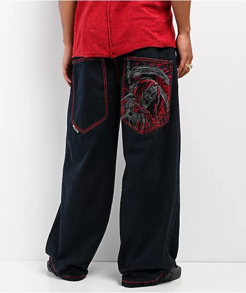 Affliction Reapers Web Dark Wash Ultra Wide Jeans