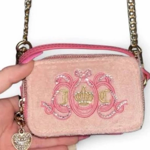 Juicy Couture Lovers Club Mini Wos Crossbody Pouch Pink