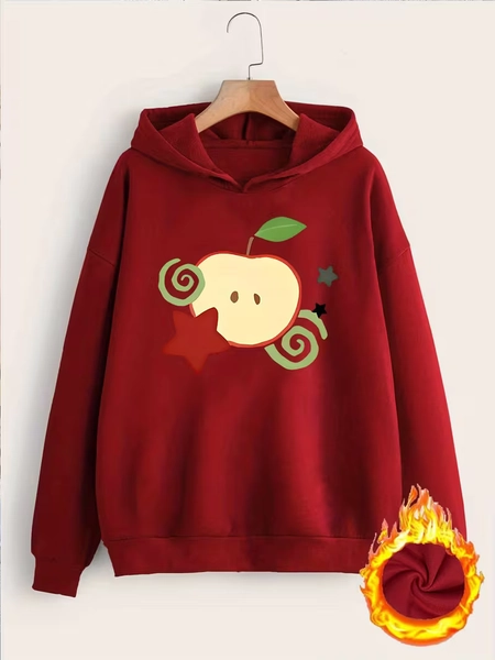 fashionable elegant womens y2k style plush lined hooded - Temu