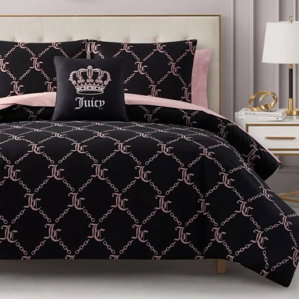 Juicy Couture Link Printed Comforter Set