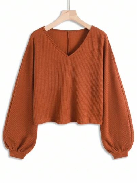INAWLY Women's Casual Loose V-Neck Top Fall Cloth For Women