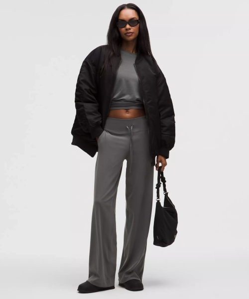 Groove Wide-Leg High-Rise Pant *Regular - Onyx Grey - 14