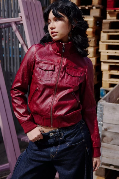 BDG Romy Faux Leather Jacket