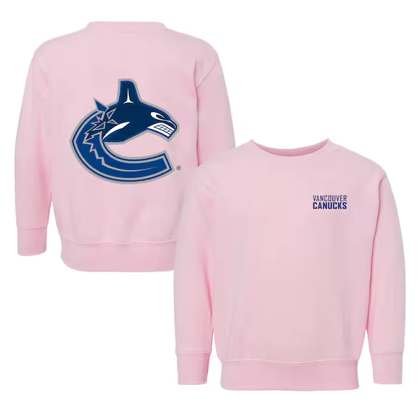 LEO: Toddler Vancouver Canucks Chad & Jake Pink Pullover Sweatshirt
