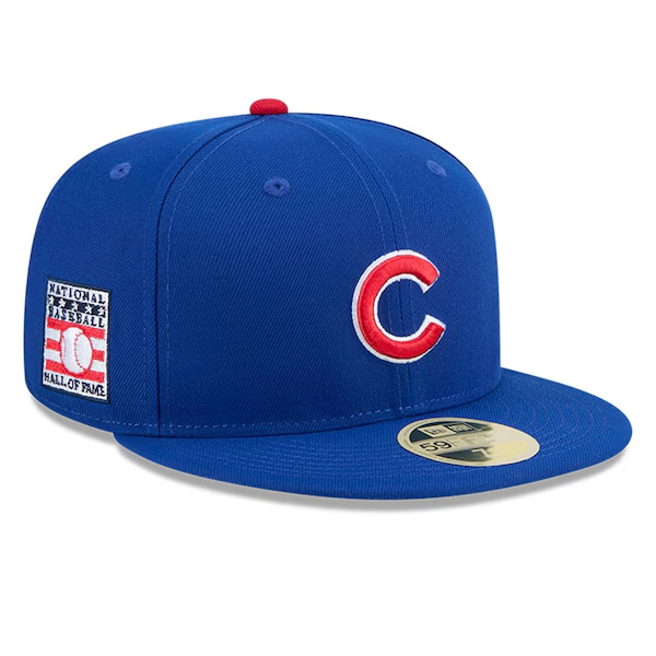Men's Chicago Cubs New Era Royal Baseball Hall of Fame 59FIFTY Fitted Hat