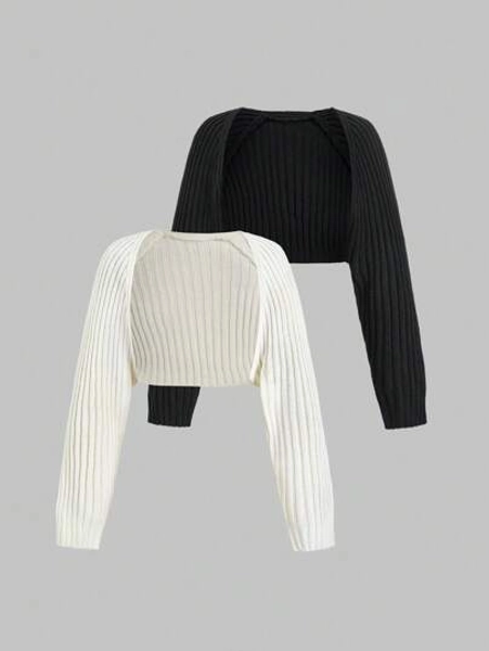 Sweetra Casual Versatile Minimalist Solid Color Vest Cardigan Fall Winter Cloth For Women