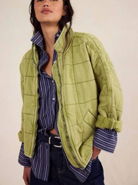 Free People Dolman Quilted Knit Jacket