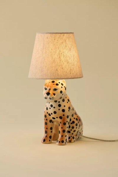 Leopard Ceramic Table Lamp