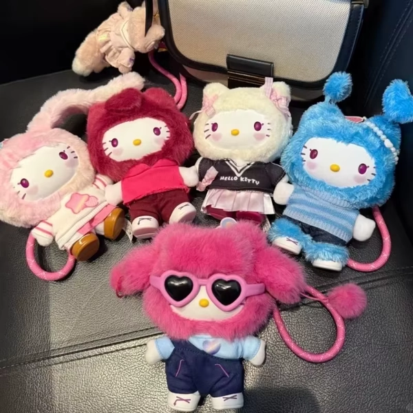 Genuine Hello-Kitty Pop Star Velvet Pendant Series Vinyl Doll Blind Box Trendy Kawaii Surprise Gift Lovely Trendy Blind Box Toys - AliExpress 26