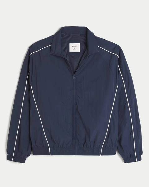 Zip-Up Windbreaker Jacket