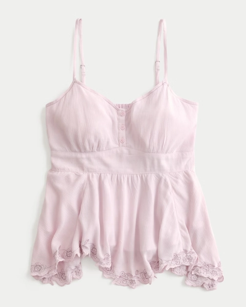 Easy Asymmetrical Hem Babydoll Tank