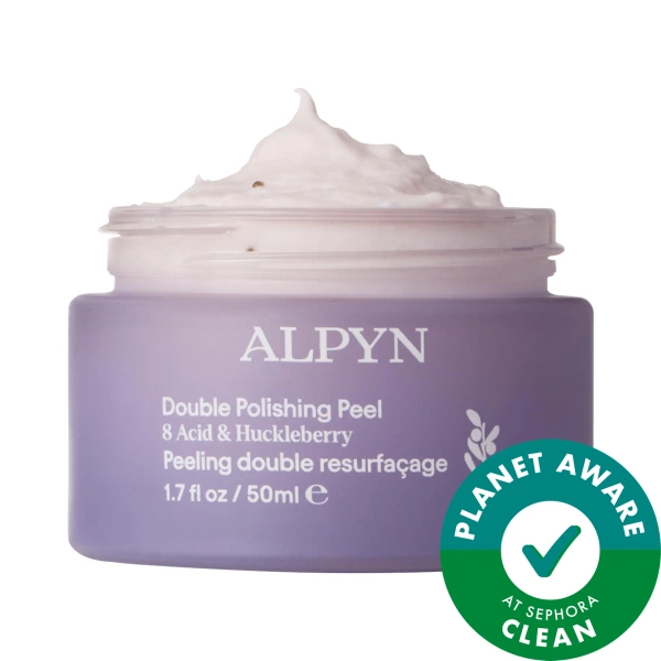 ALPYN Polishing Peel & Brightening Face Mask with 8 Acids & Huckleberry 1.7 oz/50 mL
