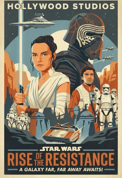 Rise Of The Resistance Hollywood Studios Attraction Ride Disney Poster