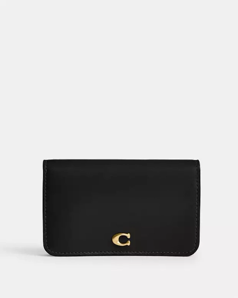Brass/Black Essential Slim Card Case