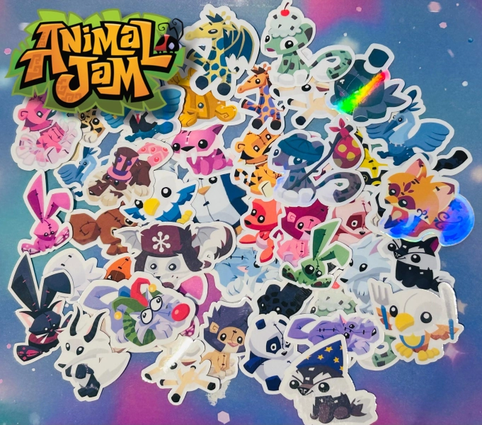 Animal Jam Plushies Stickers