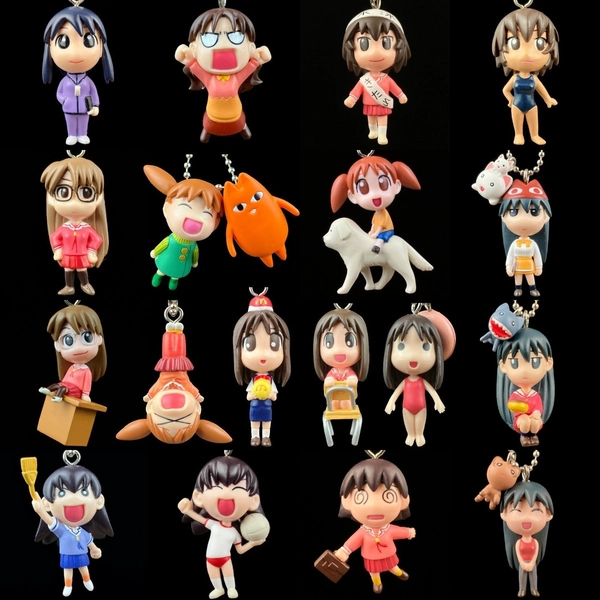 Multiple Options - Vintage Bandai Azumanga Daioh Swing Mascot Keychain Figure