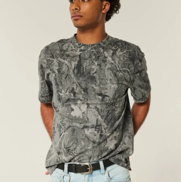 Men's Boxy Heavyweight Cotton Crew T-Shirt