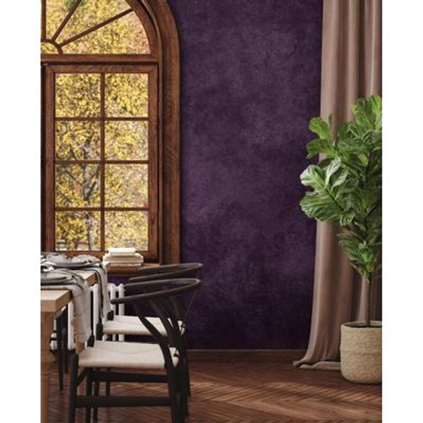 Dark Purple Concrete Texture Wall Mural, Removable Wallpaper | 056