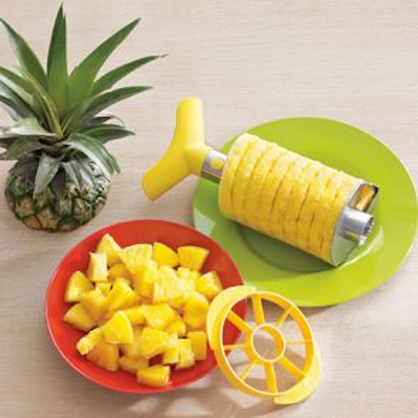 Stainless-Steel Pineapple Slicer &amp; Dicer