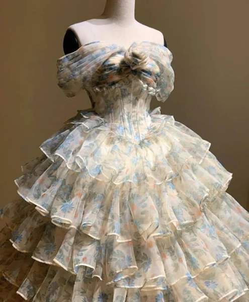 Cinderella V-Shaped Corset Ball Gown