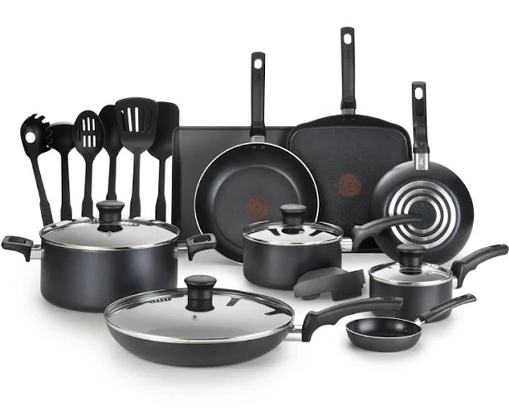T-Fal Essentials 20 Pc. Nonstick Cookware Set