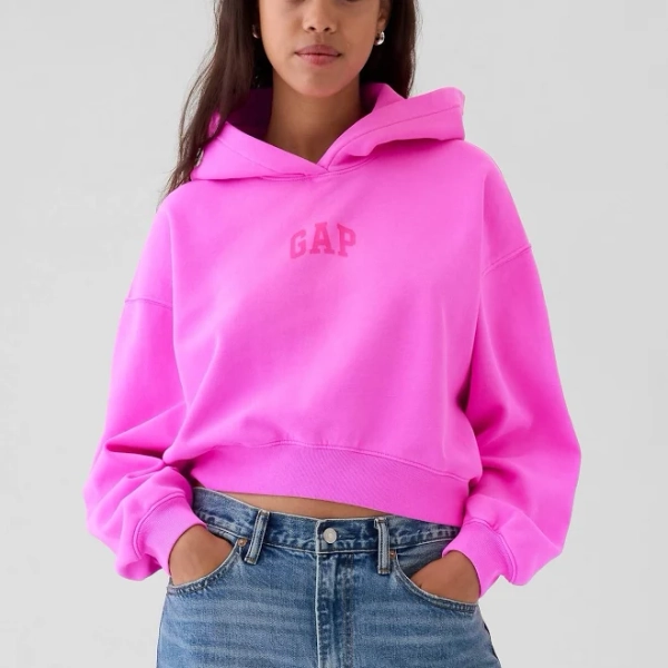 Gap Women's Vintagesoft Crop Hoodie