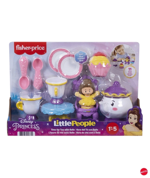Mattel Fisher-Price Little People Disney Princess Time For Tea With Belle Playset