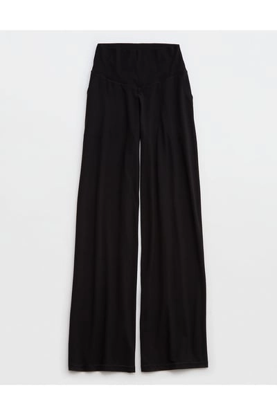 OFFLINE By Aerie Real Me XTRA High Waisted Trouser Women's True Black XL Long