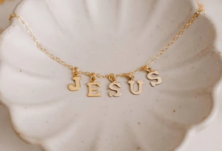 14K Gold Filled Jesus Necklace