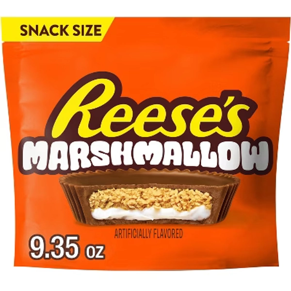 Reese’s Milk Chocolate and Marshmallow Flavored Snack Size Peanut Butter Cups Candy - 9.35oz