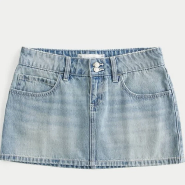 Hollister Low Rise Denim Mini Skirt
