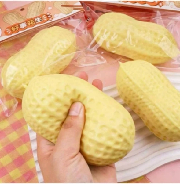 1-5pcs Peanut Shaped Silicone Stress Relief Toy (Please Refer To The Size Chart Before Ordering To Understand Important Information) - Adult Sensory