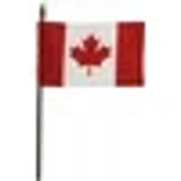 FREE SHIPPING - Canada - 4"X6" Stick Flag 