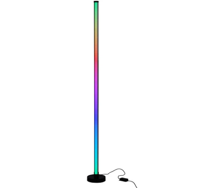 The Home Depot Alsy 49 in. Black Indoor LED Light Bar Lamp with RGB Function