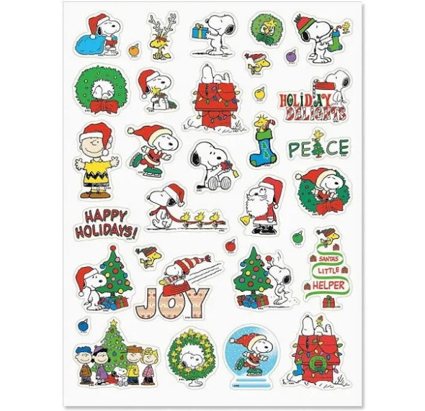 Peanuts Christmas Stickers