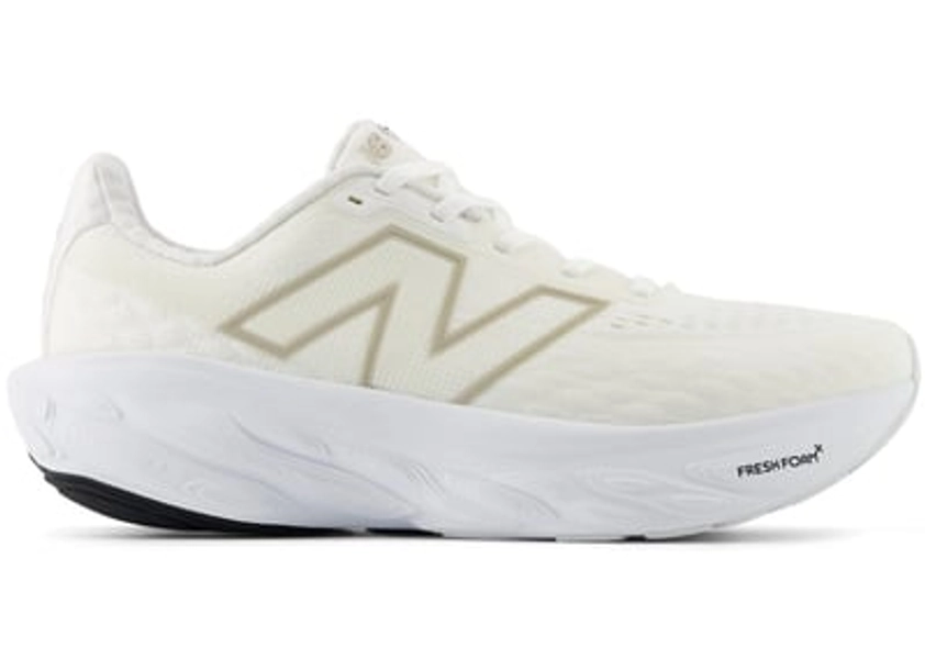 New Balance Fresh Foam X 1080v14 (Women's) Sneakers in White/Light Gold Metallic/Sea Salt