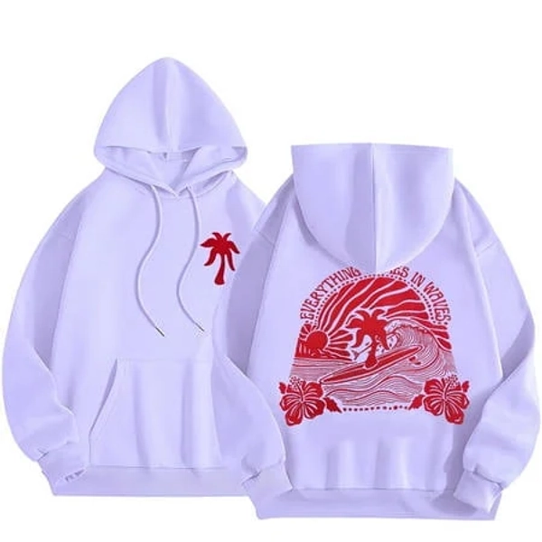 Preppy Embroidery Letter Hoodies for Teen Girls