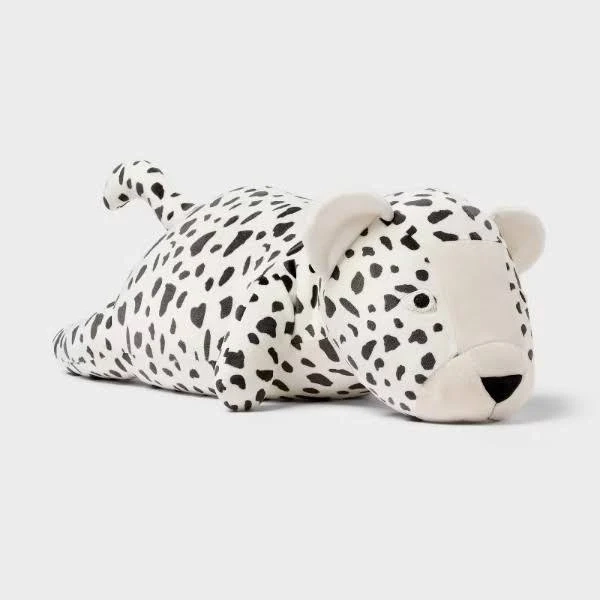 Cheetah Weighted Plush Kids&39; Throw Pillow Black And White