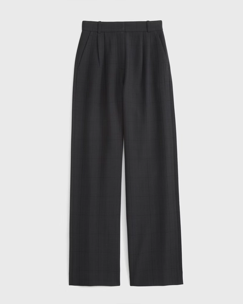 Curve Love A&F Sloane Tailored Wide Leg Pant