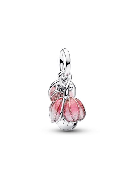 Two-Tone Blooming Flower Dangle Charm