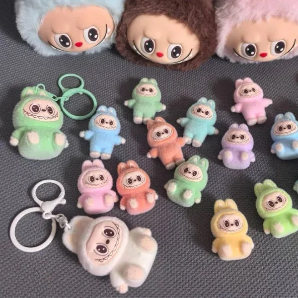 Mini Resin Labubu Keychain Toys