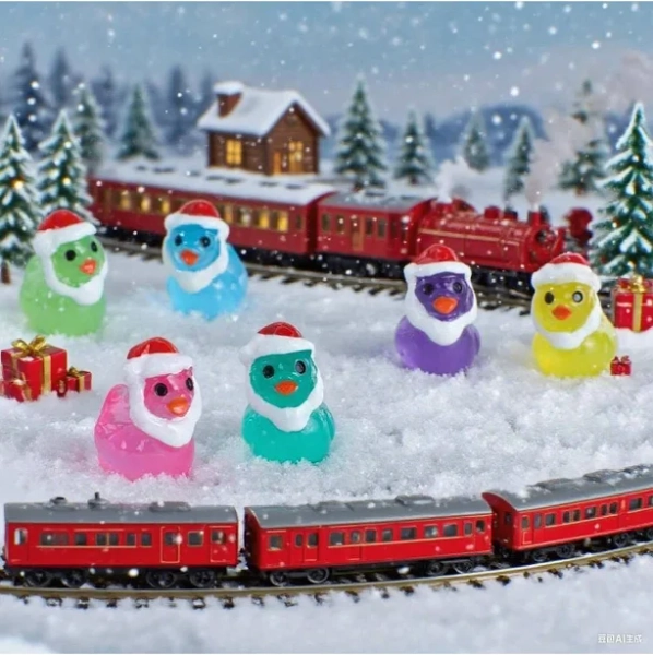 Christmas Mini Resin Ducks