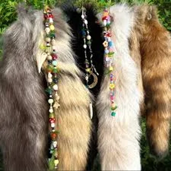 Custom Therian Tail Real Fur Therian Gear Personalized Fox Coyote Raccoon Clip On Tails Gift for Tweens and Teens Cosplay Furry Accessories
