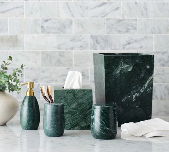 Green Marble Bathroom Accessories