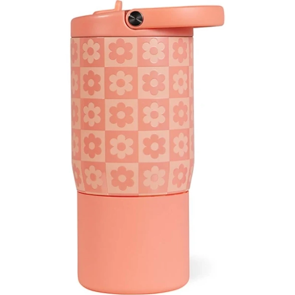 HydroJug Kids Sport Water Bottle 14 oz Daisy Checkers